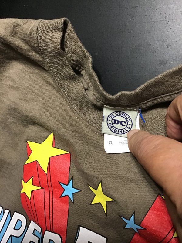 Rare DC Comics label Super Friends T-shirt wow! XL size nice shape!