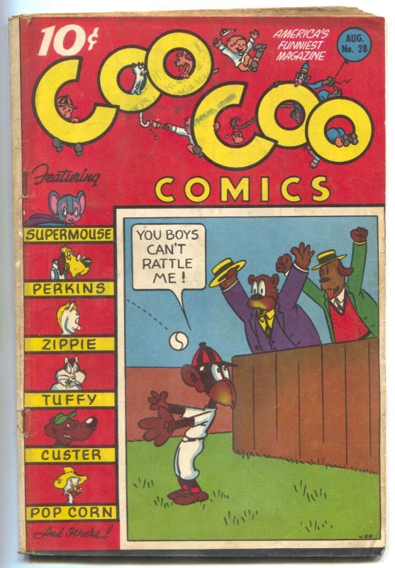 Coo Coo #28 1946- Golden Age Funny Animals- Supermouse VG