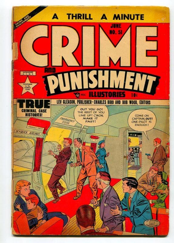 CRIME AND PUNISHMENT #51 1952-LEV GLEASON-G/VG