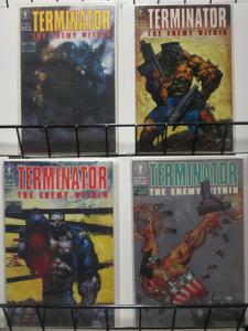 TERMINATOR ENEMY WITHIN (1991 DH)1-4  great BISLEY cvrs