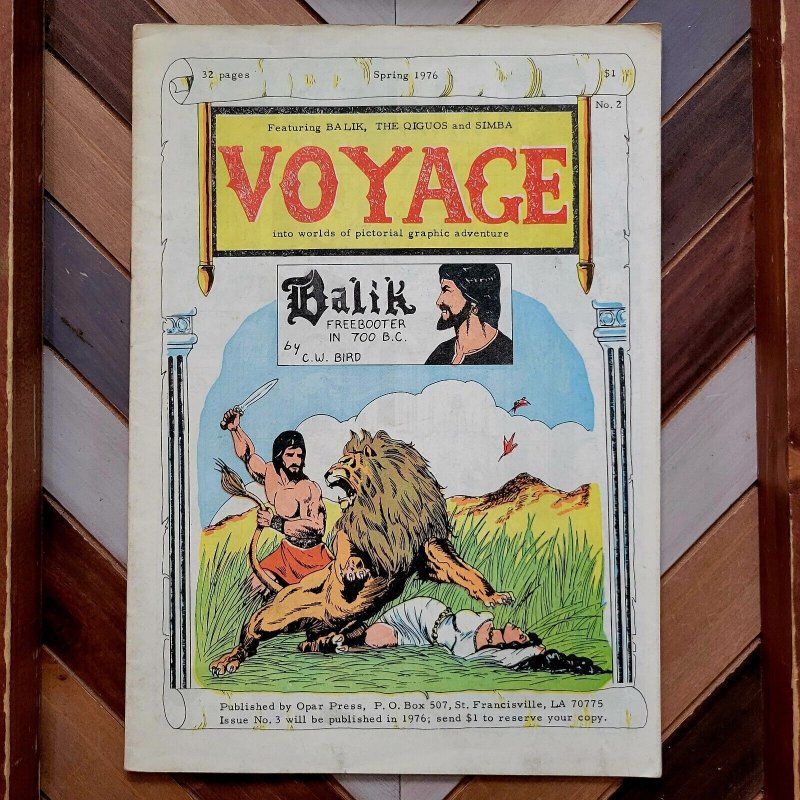 VOYAGE (FANZINE) #2 (Opar Press 1976) Edgar Rice Burroughs BALIK & More  C.W.Bird | Comic Books - Modern Age