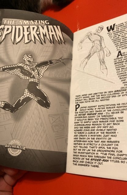 (1999) AMAZING SPIDER-MAN #1 AUTHENTIX DYNAMIC FORCE SKETCH VARIANT COVER W/COA