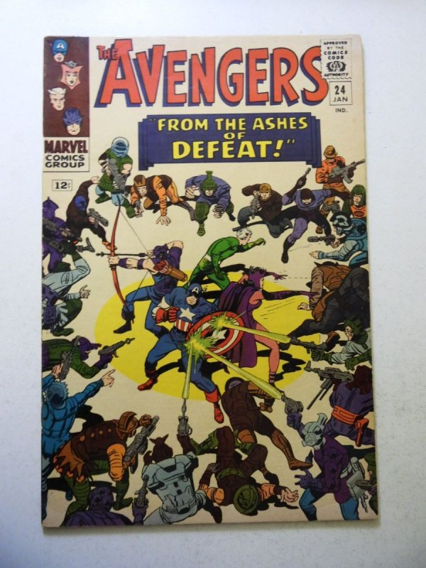 The Avengers #24 (1966) FN- Condition ink writing on bc