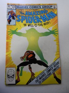 The Amazing Spider-Man #234 (1982) VG Condition moisture stain fc
