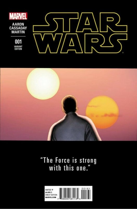 STAR WARS 001 CASADAY TEASER VARIANT & BOB MCLEOD VARIANT COVER  NM.