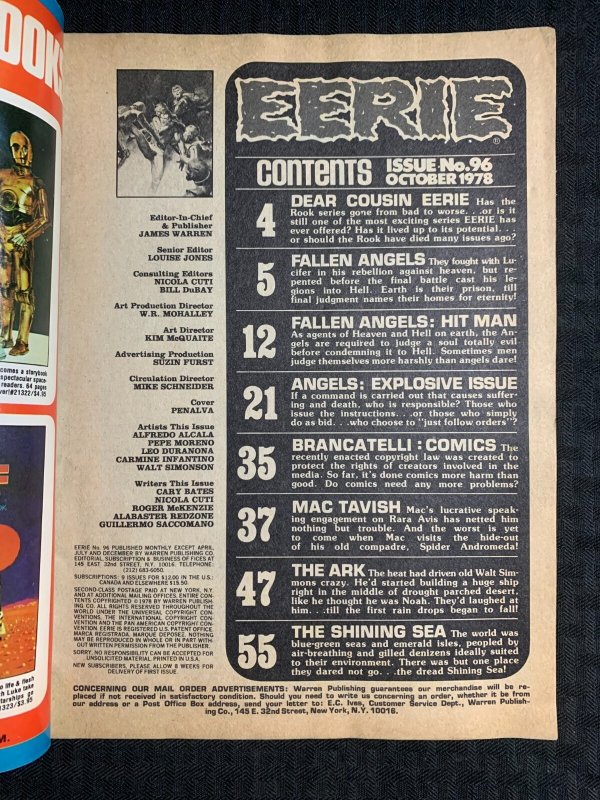1978 EERIE Magazine #96 GD+ 2.5 Max Tavish Robot Smasher / Special Summer Issue