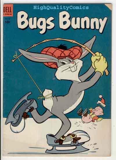 BUGS BUNNY #34, VG+, Dell, 1953, Porky Pig, Warner Bros, Fishing, Skating, Elmer