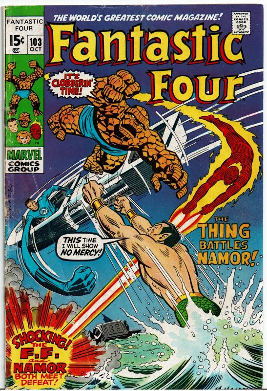 Fantastic Four #103, 3.0 or Better - Sub Mariner & Magneto App.