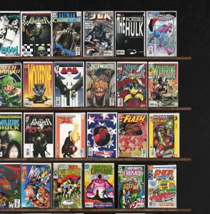 Huge Lot 140+ Comics with Wolverine, Jla, Ultimate X-Men & More!