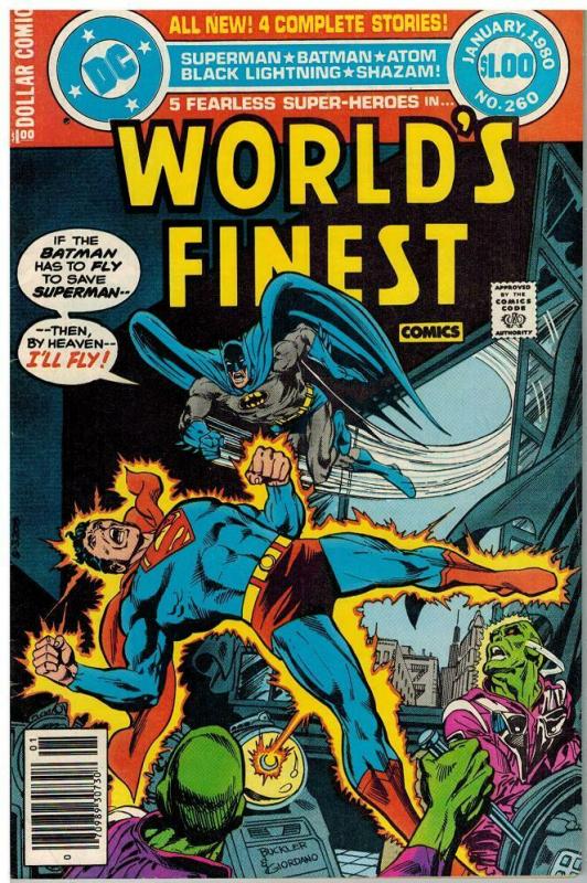 WORLDS FINEST 260 VF-NM $1 COVER GIANTS Jan. 1980 COMICS BOOK