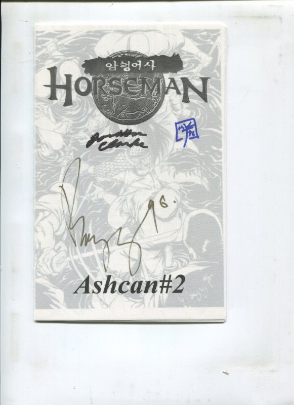 HORSEMEN #0 & ASHCAN #2 RARE SIGNED ASHCAN COMIC! (9.2 BOTH)
