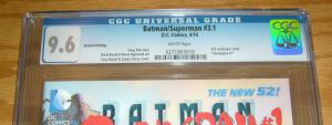 Batman/Superman #3.1 CGC 9.6 3-d lenticular cover - doomsday #1 - 2nd - greg pak