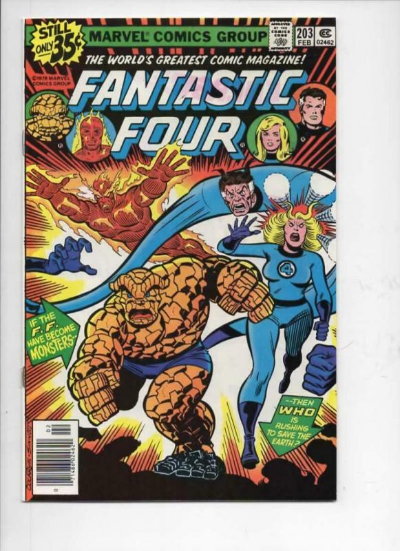 FANTASTIC FOUR #203, VF+, Thing, Sinnott, 1961 1979, Marvel, more FF in store