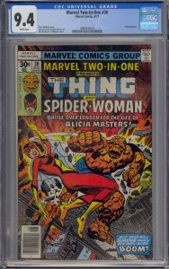 MARVEL TWO-IN-ONE #30 CGC 9.4 SPIDER-WOMAN WHITE PAGES