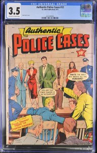 Authentic Police Cases #12 CGC 3.5 Very Good-. Matt Baker