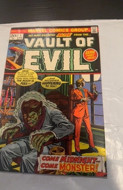 Vault of Evil #1 (1973)bronze horror stories printing inkbottom