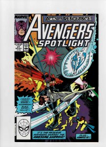 Avengers Spotlight #27 (1989) A Fat Mouse Almost Free Cheese 4th menu item (d)