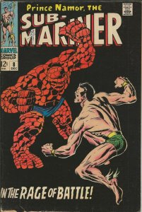 Sub Mariner #8 ORIGINAL Vintage 1968 Marvel Comics Thing John Buscema 