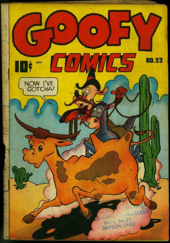 Goofy Comics #23 1947- Frazetta- Cactus Nedor Funny Animals G