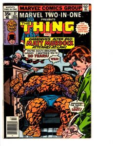 4 Marvel Two-in-One Presents Comics # 33 37 38 39 Thing Daredevil Vision BH17