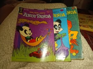 Andy Panda 10 12 17 Bronze Age Gold Key Whitman Comics Lot Run Set Collection