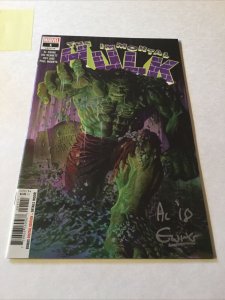 Immortal Hulk 1 Nm Near Mint Signed By Al Ewing Marvel Comics