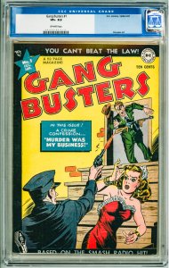 Gang Busters #1 (1947) CGC 8.5! OW Pages!