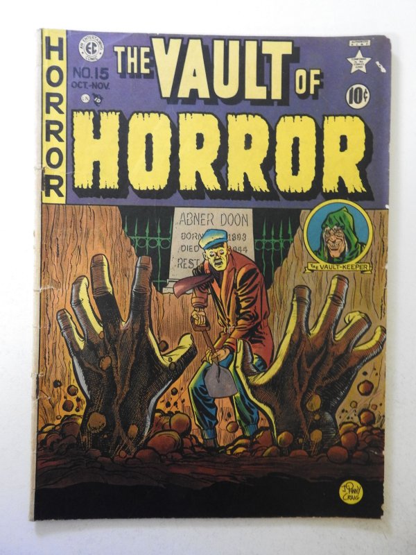 Vault of Horror #15 (1950) GD/VG Condition see desc