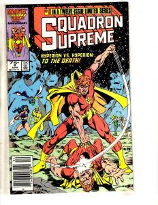 Lot Of 11 Squadron Supreme Marvel Comic Books # 1 2 4 5 6 7 8 9 10 11 12 AD41