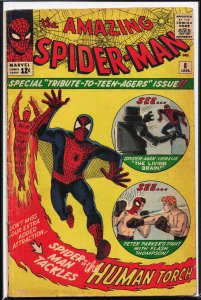 The Amazing Spider-Man #8 (1964) Spider-Man [Key Issue]  VG- Condition