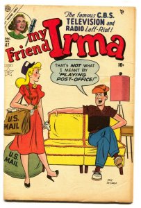 My Friend Irma #47 1954- Atlas Humor- Dan DeCarlo- Post Office Gag cover VG