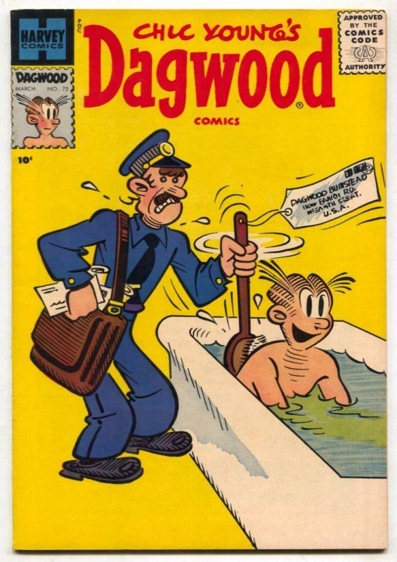 Dagwood #75 1957- Harvey comics- high grade Vf+