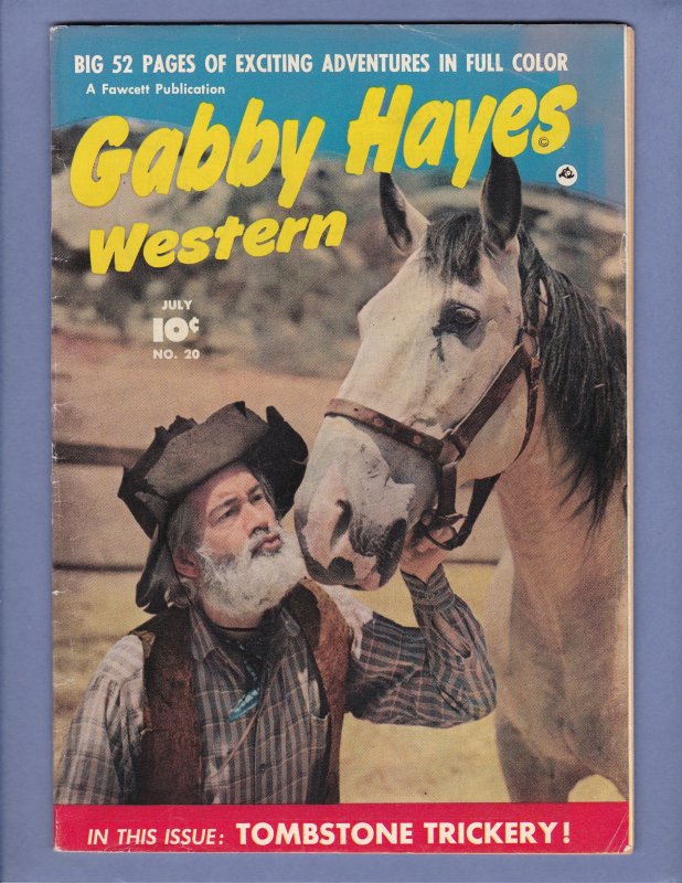 Gabby Hayes Western FN Cowboy Golden Age Fawcett Comics 1950