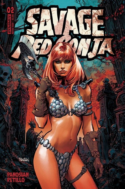 Savage Red Sonja #2 Cover A Dan Panosian Dynamite 2023 EB146