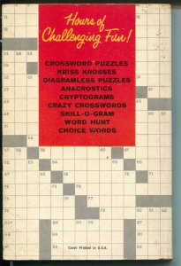 Dell Crossword Puzzles B149 1960-puzzles not worked-paperback-great spine-FN-