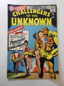Challengers of the Unknown #48 (1966) VG- Condition sticker interior fc