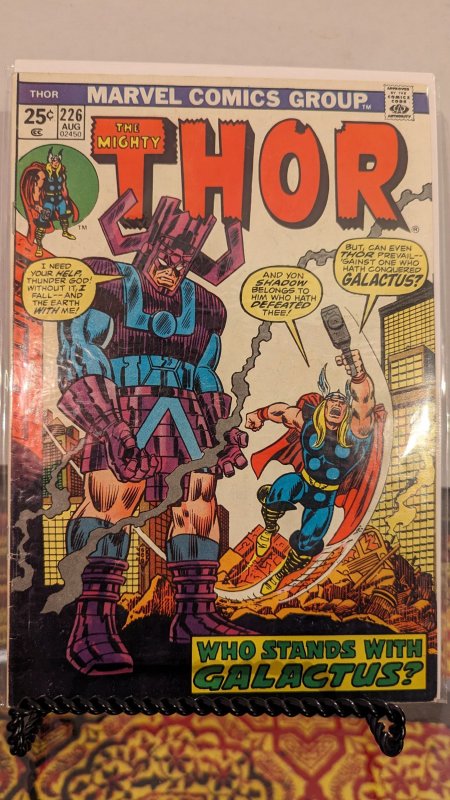 Thor #226 (1974) Galactus Cover - 2nd Firelord Appearance