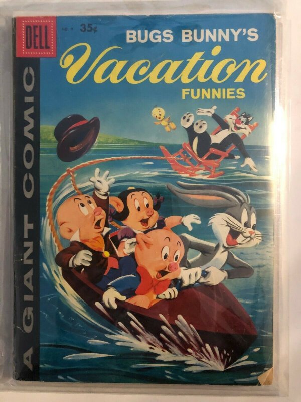 BUGS BUNNY VACATION FUNNIES #9 1959 DELL / A GIANT COMIC / FN/+