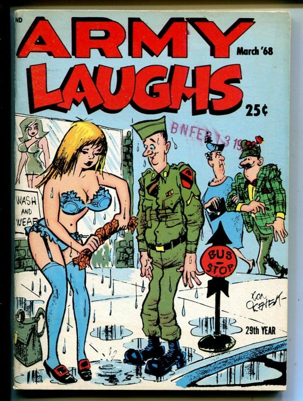Army Laughs 3/1968-military cartoons, jokes, comic strips-Don Orehek-FN
