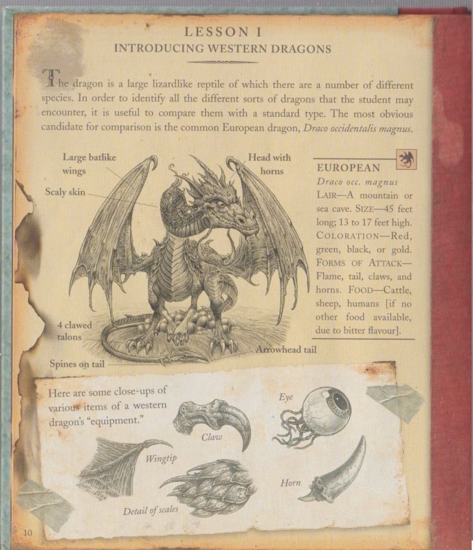 The Dragonology Handbook A Course in Dragons, KNOW & TO DRAW A DRAGON & STICKERS