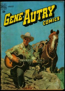 GENE AUTRY COMICS #23 1949-DELL-PHOTO COVER-JESSE MARSH VG