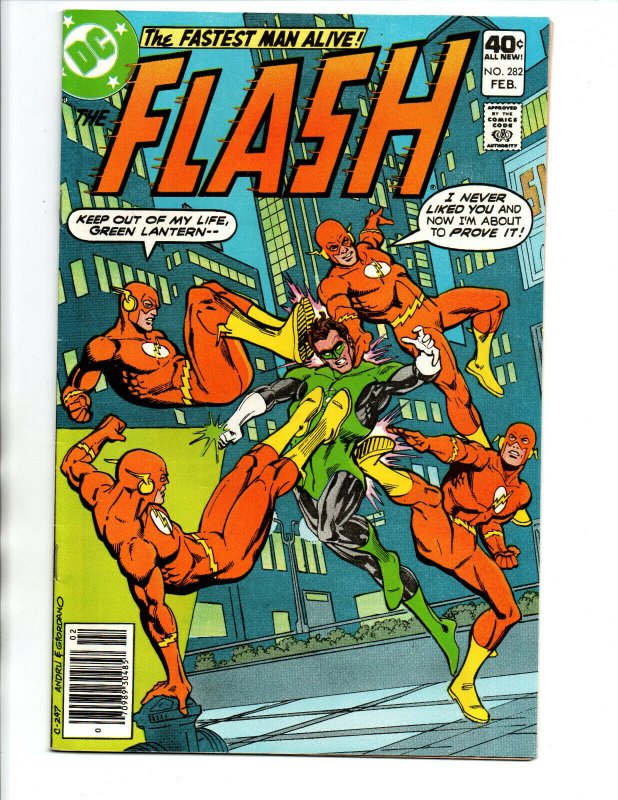 The Flash #282 newsstand - Reverse Flash - Green Lantern - 1980 - VF