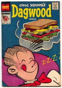 Dagwood #54 1955- sandwich cover- VF-