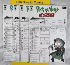 Rick and Morty Vs. Dungeons & Dragons #1 2 3 4 Complete Set Cover B Variant 2019