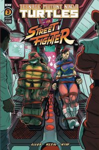 TMNT Vs Street Fighter #3 Cover A Medel IDW Publishing 2023 EB167