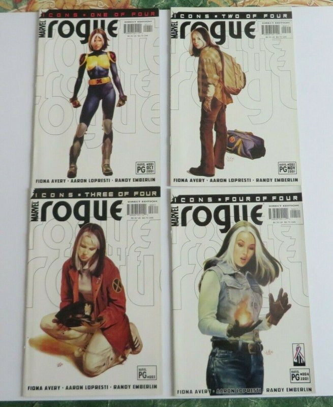 Rogue #1 2 3 4 Complete Set High Grade VF/NM Marvel Comics X-Men 2001