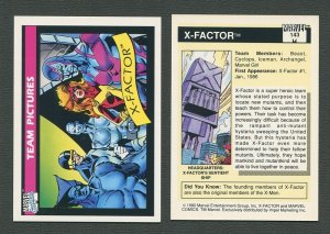 1990 Marvel Comics Card  #143 (X-Factor) / NM-MT