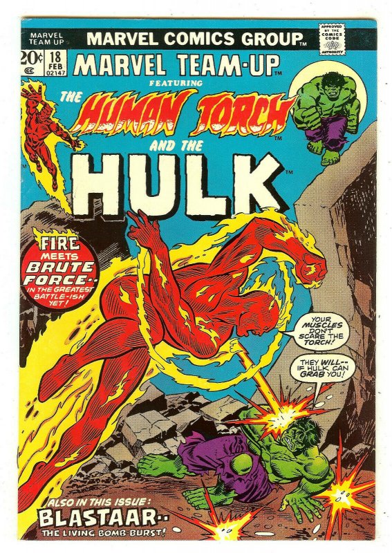 Marvel Team-Up 18   Human Torch & Hulk