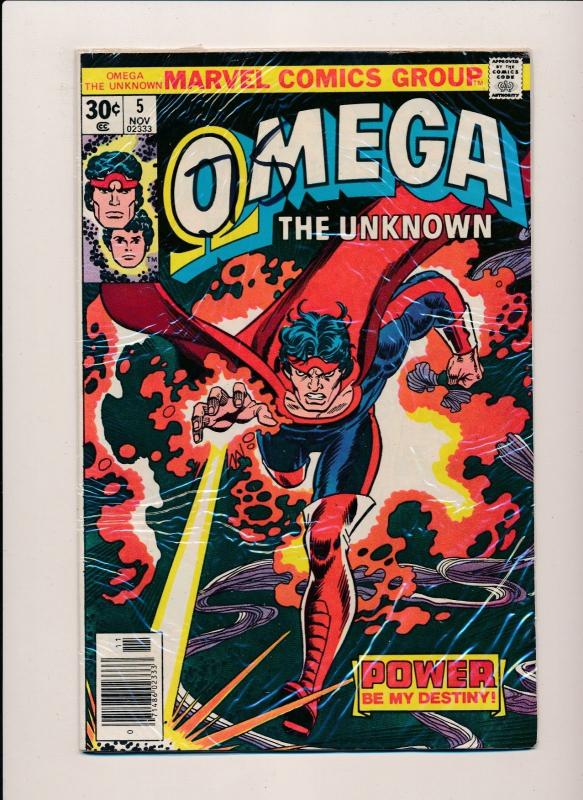 Marvel Comics Lot of 5 OMEGA the Unknown #1,#2, #4,#5, #8 VERY GOOD/FINE  (PF94)