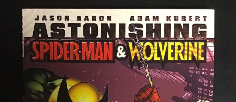 Astonishing Spider-Man & Wolverine Jason Aaron Marvel Comics HC with Dust Jacket